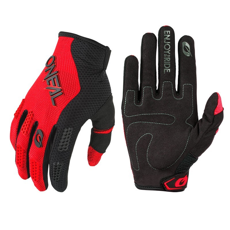 O'neal Element gloves red and black.