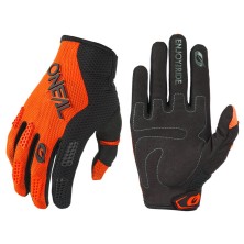 O'Neal yellow, orange, and black Element gloves.