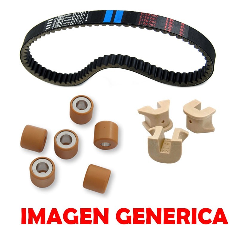 Beverly 400/500 kit belt + rollers + sliders Piaggio original