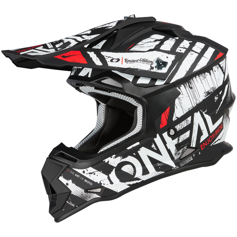 O'Neal 2SRS Flat Black Cross Helmet