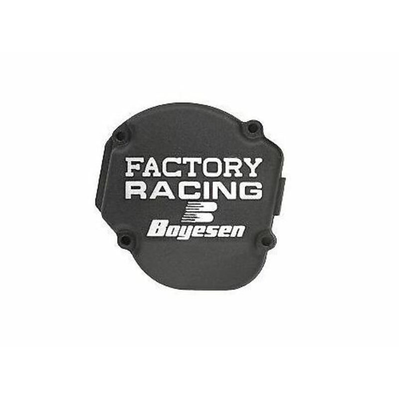 Factory Racing Black Ignition Cover Yamaha YZ125 BOYESEN