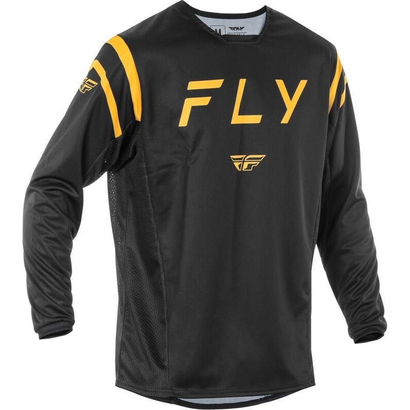 FLY RACING Kinetic Center T-Shirt - Black / Gold