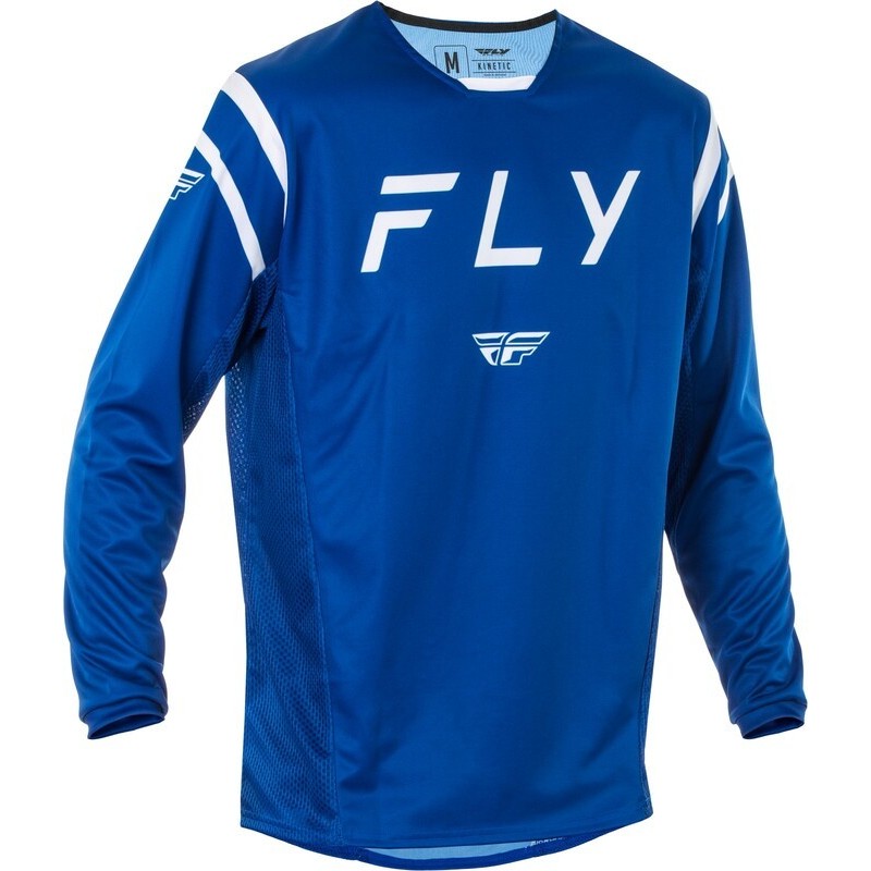 FLY RACING Kinetic Center T-shirt - Blue / White