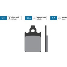 Brake pads LML /Piaggio /Italjet /Vespa Polini