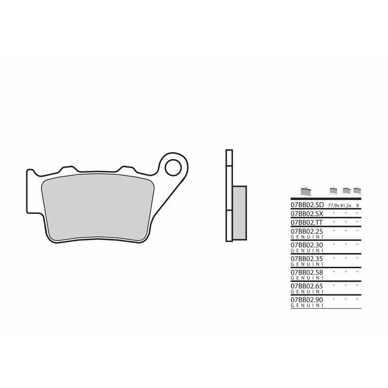 Plaquettes de frein sinterisées BMW GS 650cc Brembo