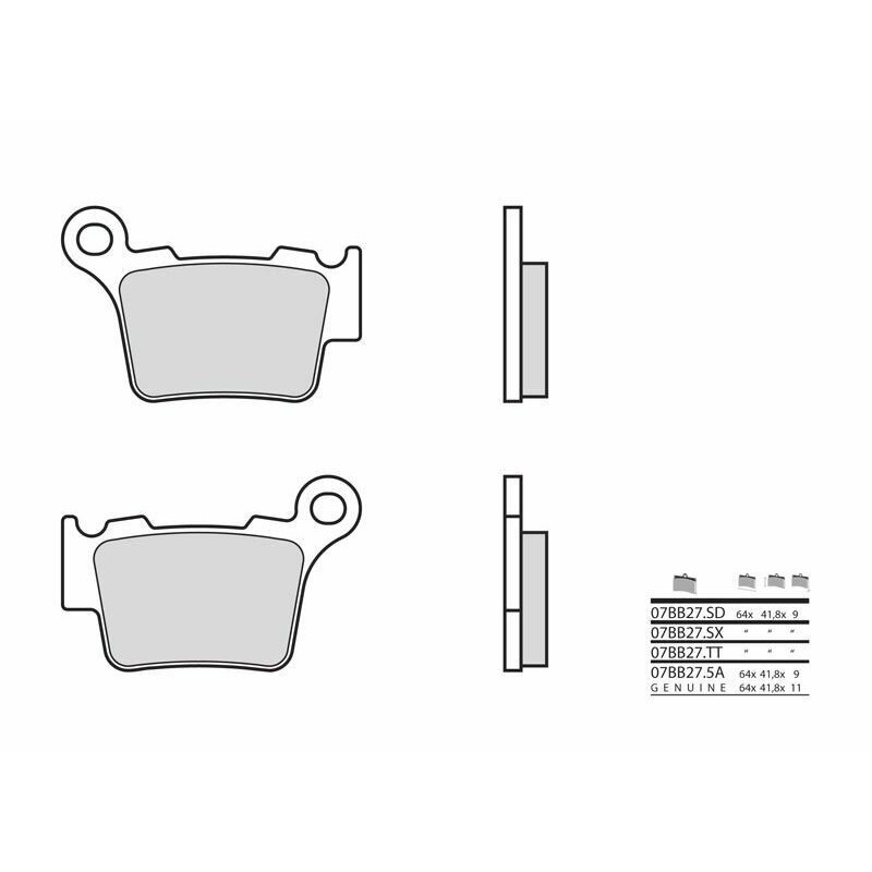 Sintered brake pads KTM EXC/ SX Brembo