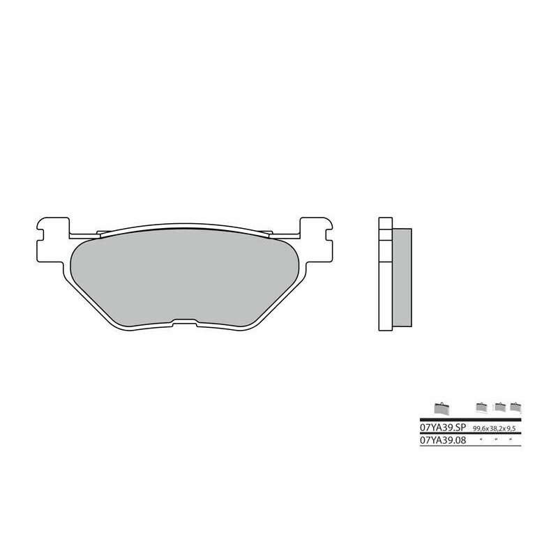 Sintered brake pads Yamaha FJR Brembo