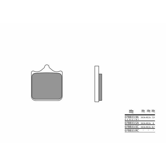 Sintered brake pads BMW S1000RR Brembo