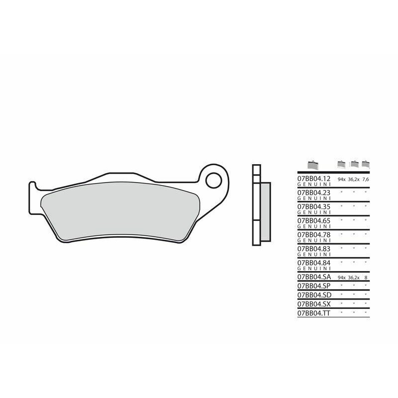 Sintered brake pads KTM/ SX/ EXC -Brembo