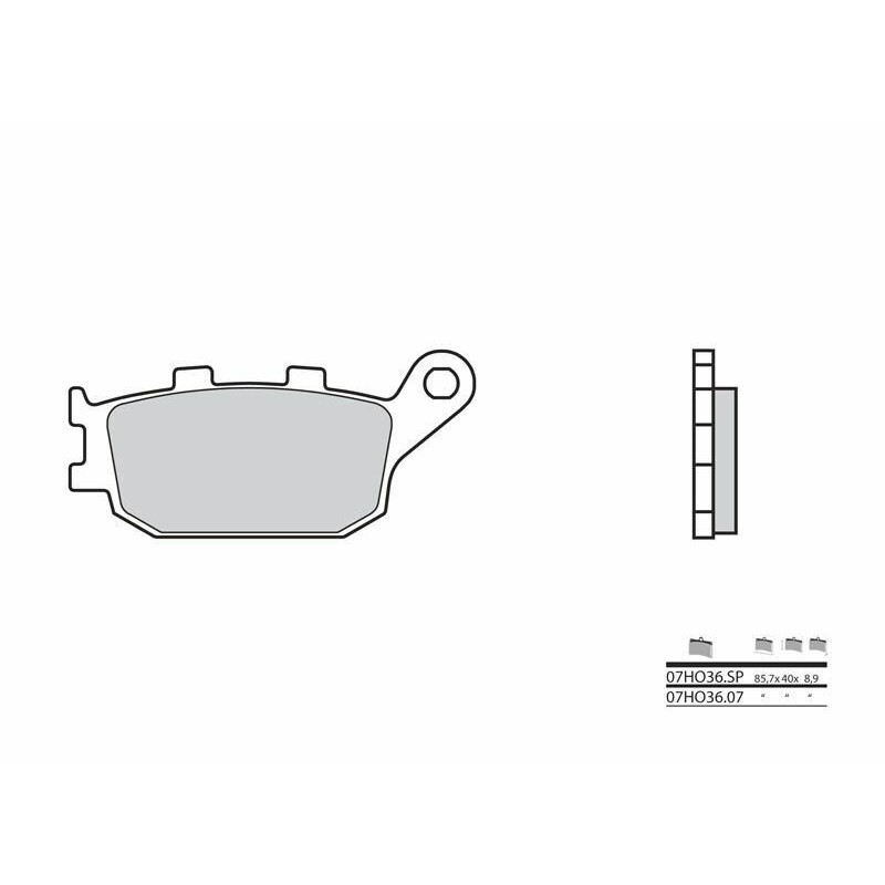 Sintered brake pads Honda CBR 600 RR Brembo