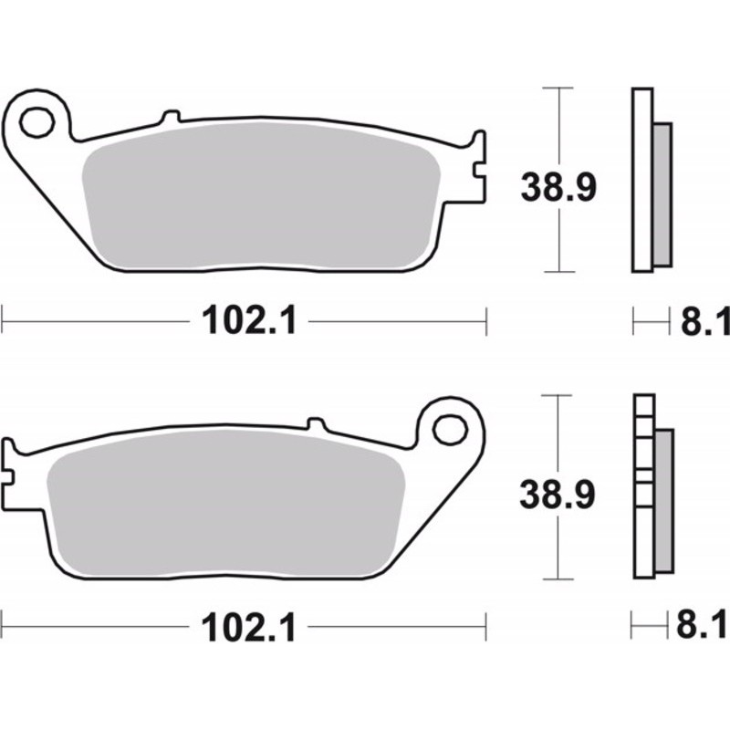 Sintered brake pads Honda CBR F Brembo