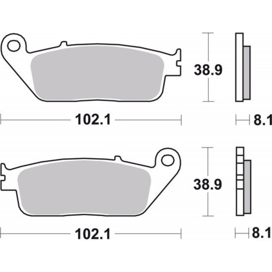 Sintered brake pads Honda CBR F Brembo