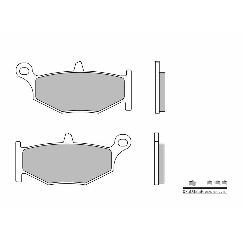 Sintered brake pads Suzuki GSX Hayabusa R