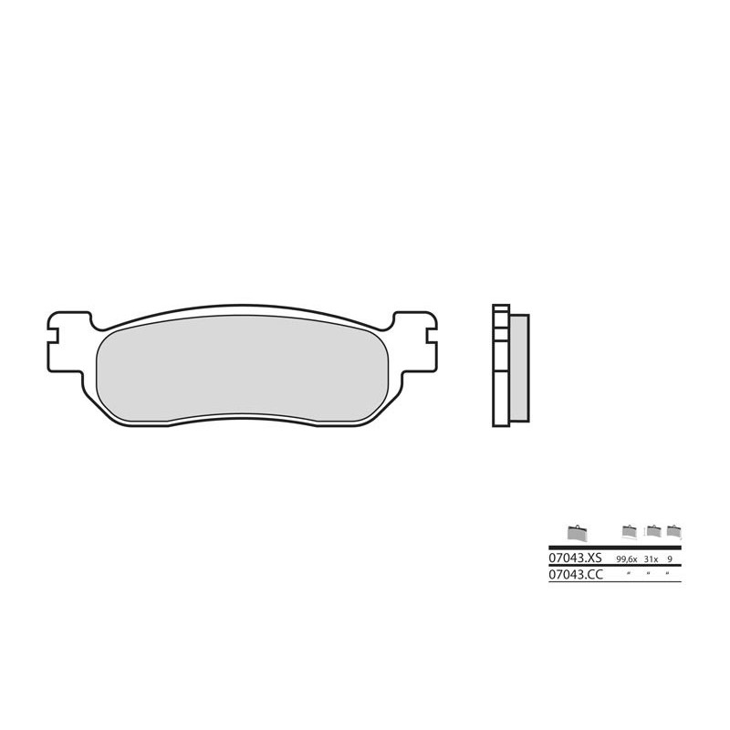 Sintered brake pads Yamaha X-Max 125cc-250cc