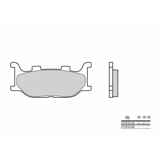 Plaquettes de frein sinterisées Yamaha XJ6