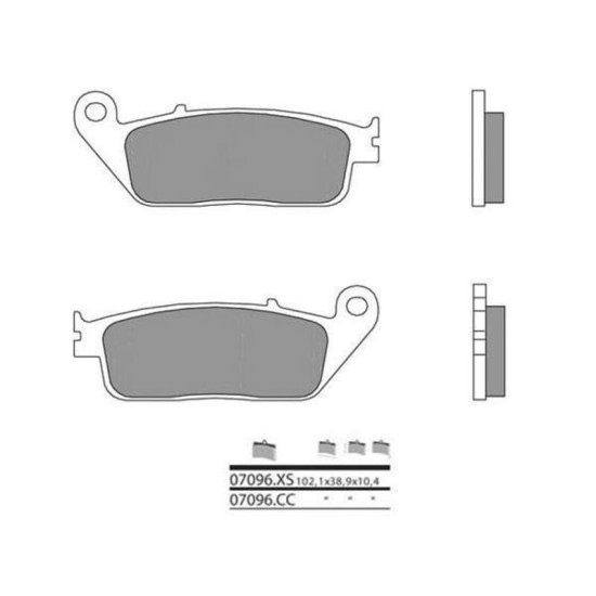 Organic brake pads Yamaha X-City 125cc