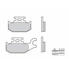 Sintered brake pads Yamaha YFM 450cc Brembo