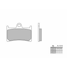 Sintered brake pads Yamaha MT-07 Brembo