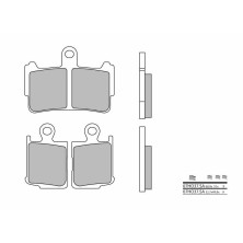 Sintered brake pads Honfa VFR 1200 Brembo