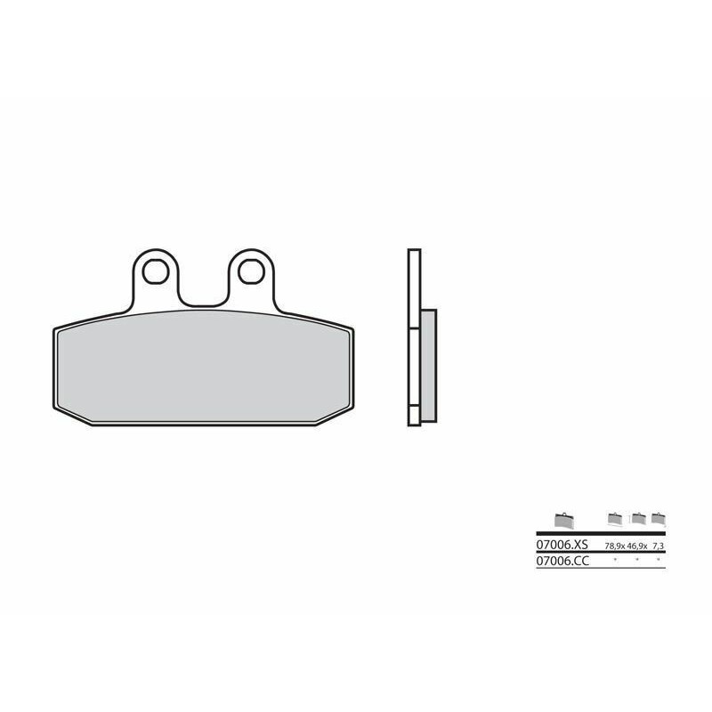 Organic brake pads Ducati Monster 696 Brembo