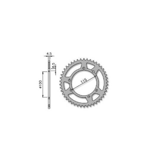 Übertragungszahnrad Beta / Hispania Motor 50T