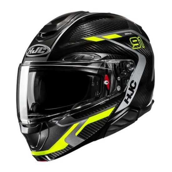 HJC RPHA 91 Carbon Helmet Black/Fluorescent Yellow