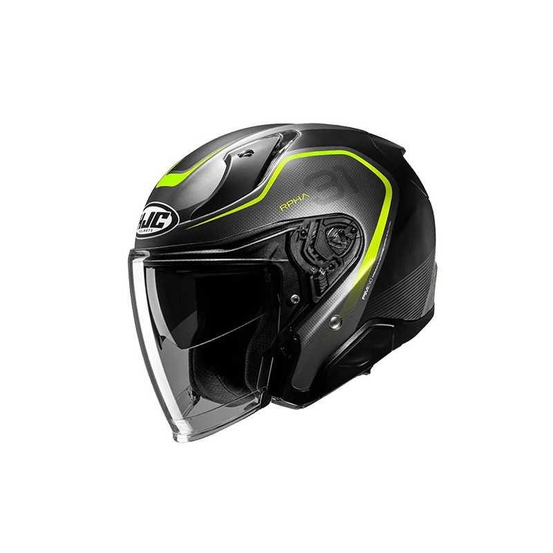 HJC RPHA 31 Chelet Helm Schwarz/Grau/Fluoreszierendes Gelb