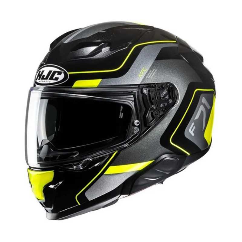 Casque HJC F71 Arcan Noir/Gris/Jaune Fluo
