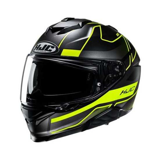 Casque HJC I71 Iorix Noir/Jaune Fluo