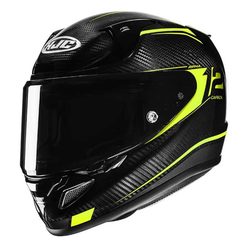Casco HJC RPHA 12 Carbon Keres Negro/Amarillo Fluor