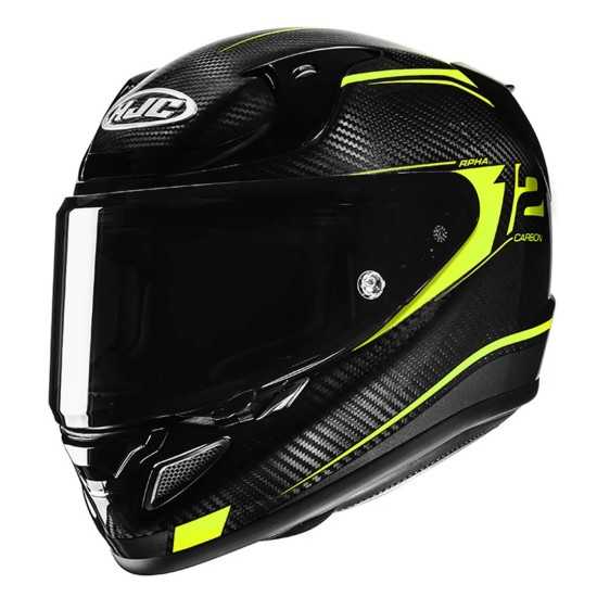 Casco HJC RPHA 12 Carbon Keres Negro/Amarillo Fluor