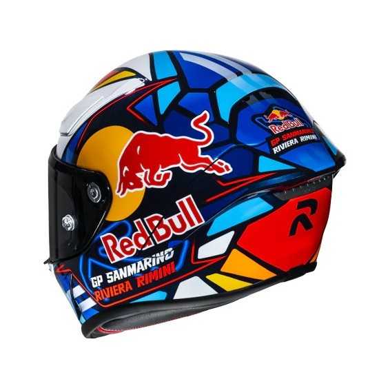 HJC RPHA 1 Helm Red Bull Misano GP Rot/Weiß/Blau