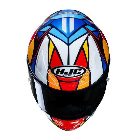 HJC RPHA 1 Red Bull Misano GP Helmet Red/White/Blue