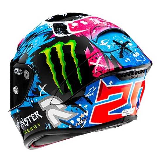 Casque RPHA 1 Quartararo Le Mans Sp Rose/Bleu/Noir