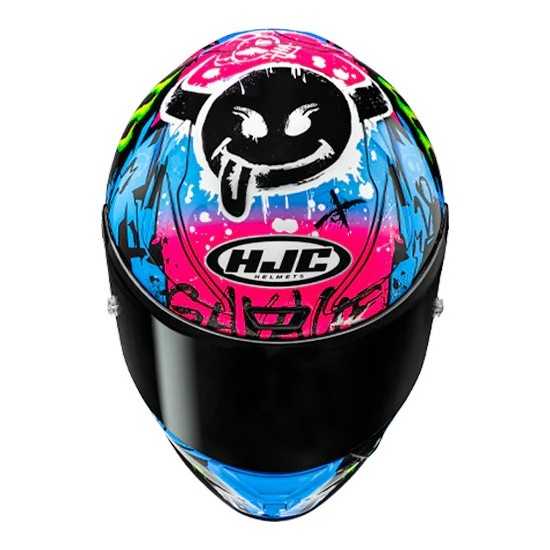 RPHA 1 Quartararo Helmet Le Mans Pink/Blue/Black