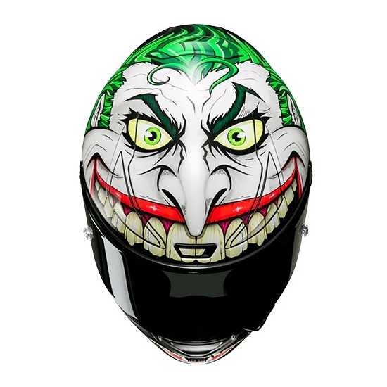Casco HJC RPHA 1 Joker Dc Comics Nero/Bianco/Verde/Lilla