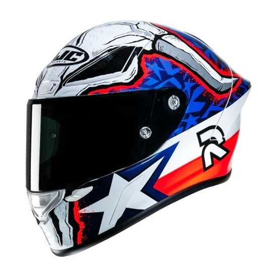 Casco HJC RPHA 1 Garret Gerloff Replica Blu/Bianco/Rosso