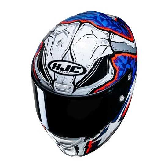 HJC RPHA 1 Garret Gerloff Replica Helm Blau/Weiß/Rot