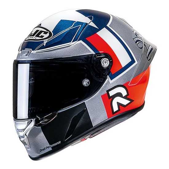 HJC RPHA 1 Helm Ben Spies Silber Stern Grau/Rot/Weiß/Blau