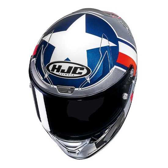 Casco HJC RPHA 1 Ben Spies Silver Star Grigio/Rosso/Bianco/Blu