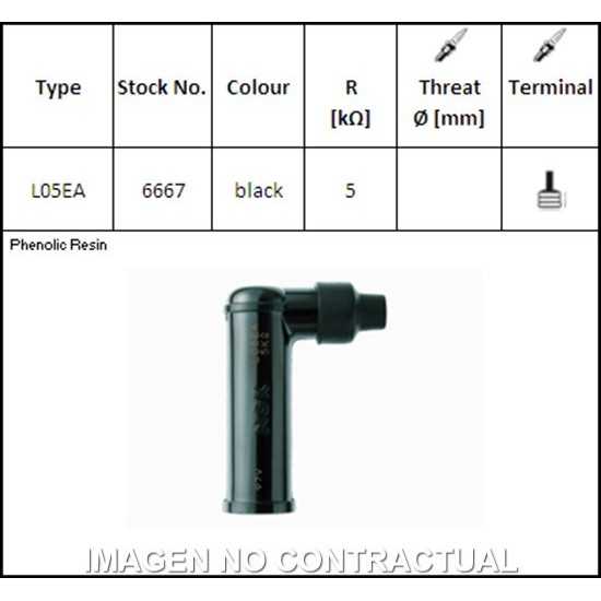 Pipa di candela NGK L05EA