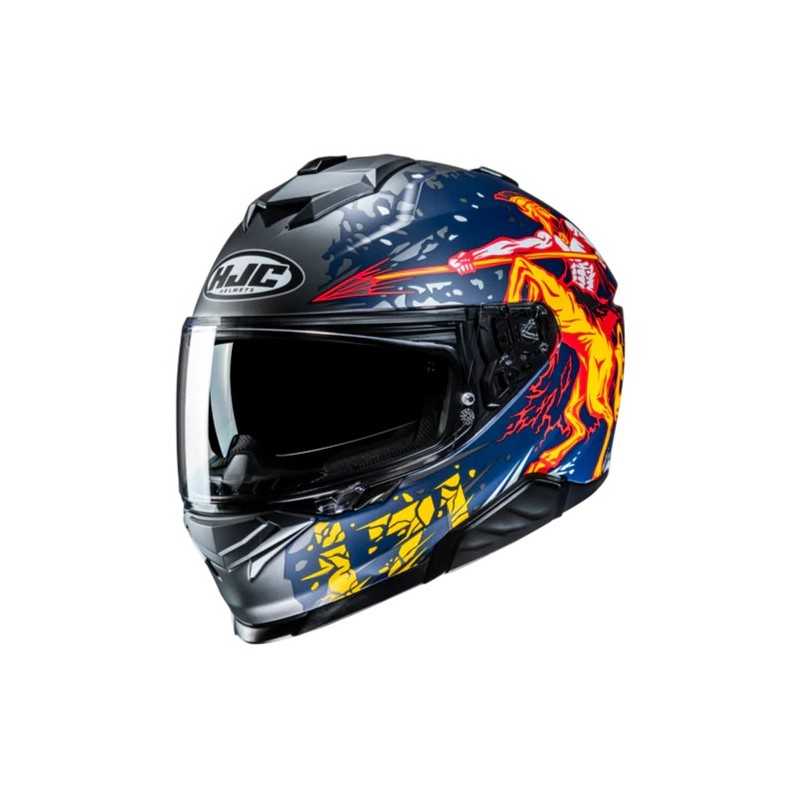 Casco HJC I71 Tauro Blu/Giallo/Rosso