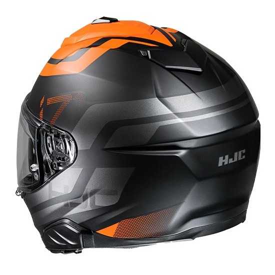 Casque HJC I71 Enta Noir/Orange/Gris
