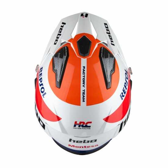 Trialhelm Hebo Zone 5 -Montesa Team Weiß