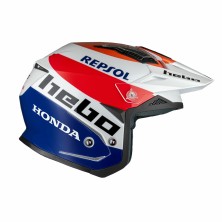 Casco da trial Hebo Zone 5 -Montesa Team Bianco
