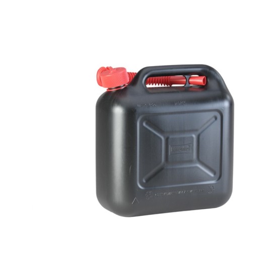 10-liter black gasoline canister
