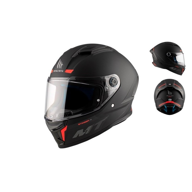 Full face helmet Stinger 2 A1 matte black MT Helmets