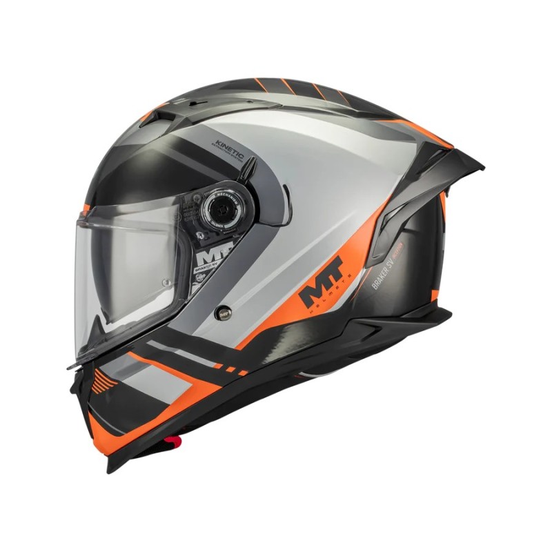 Casque Braker SV Inception B4 Gris/Orange MT Helmets