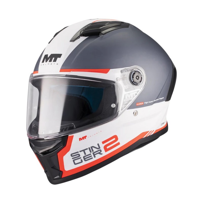 Stinger 2 Core A5 Helmet White/ Matte Gray MT Helmets