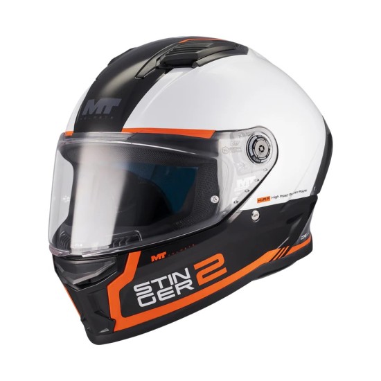 Stinger 2 Core BO White/Gloss Orange MT Helmets